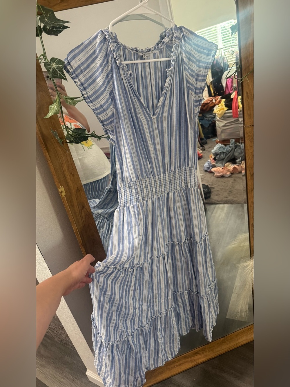 LIKE NEW RAILS 100% Cotton Amelia New Haven Striped Midi Dress - Picture 4 of 6